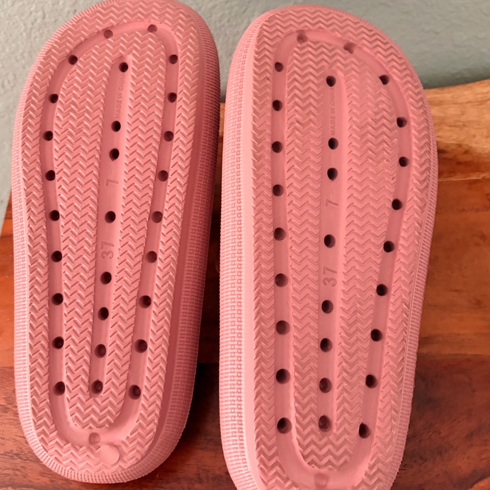 Pink Slide Sandals - Picture 8 of 9